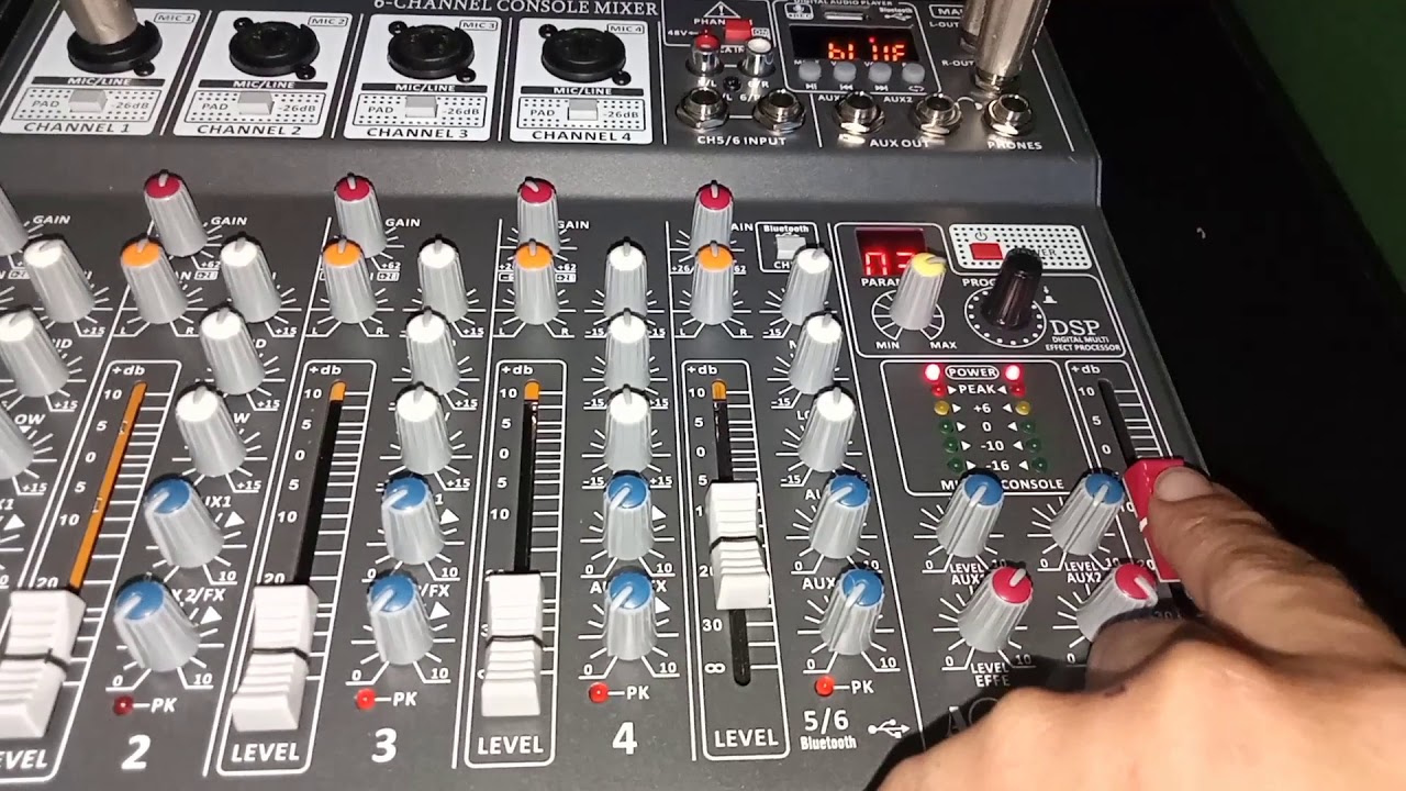 มิกเซอร์A-one KTp6เอฟเฟคแท้ ราคา2,250บาทส่งฟรีเก็บเงินปลายทางสั่งชื้อโทร065-3364269