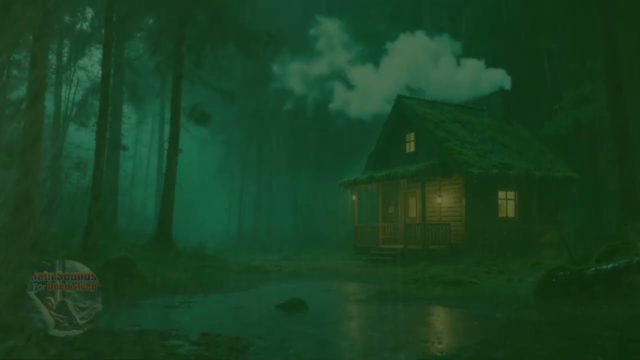 Peaceful Night  Relaxing Rain Sounds in the Woods for Calm Mind, Rain Sounds For Sleeping 🌧️💤