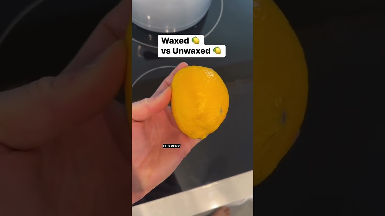 Waxed vs Unwaxed 🍋 #jokes #fruitlover #citrus #lol