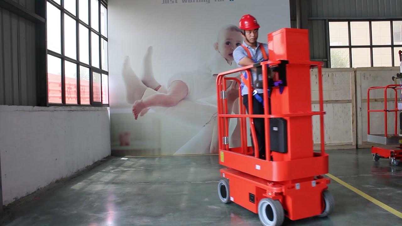 AMWP6100:Vertical mast lift- compact aerial work platform for 3 to 5m
