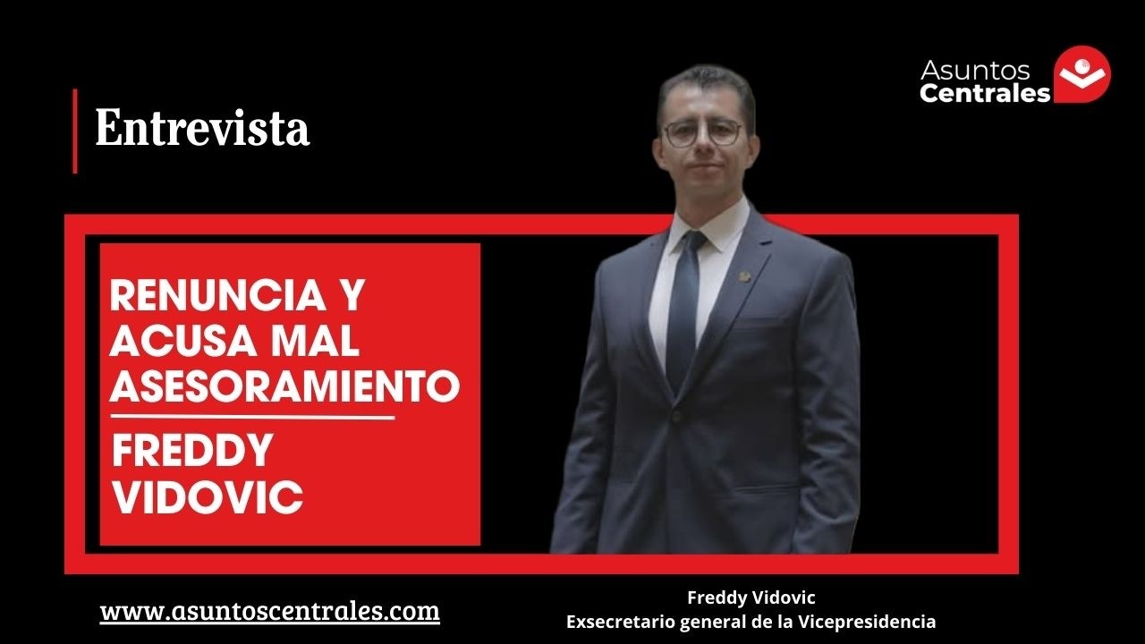 Vidovic deja la Vicepresidencia y revela errores jurídicos en el entorno de Lara.