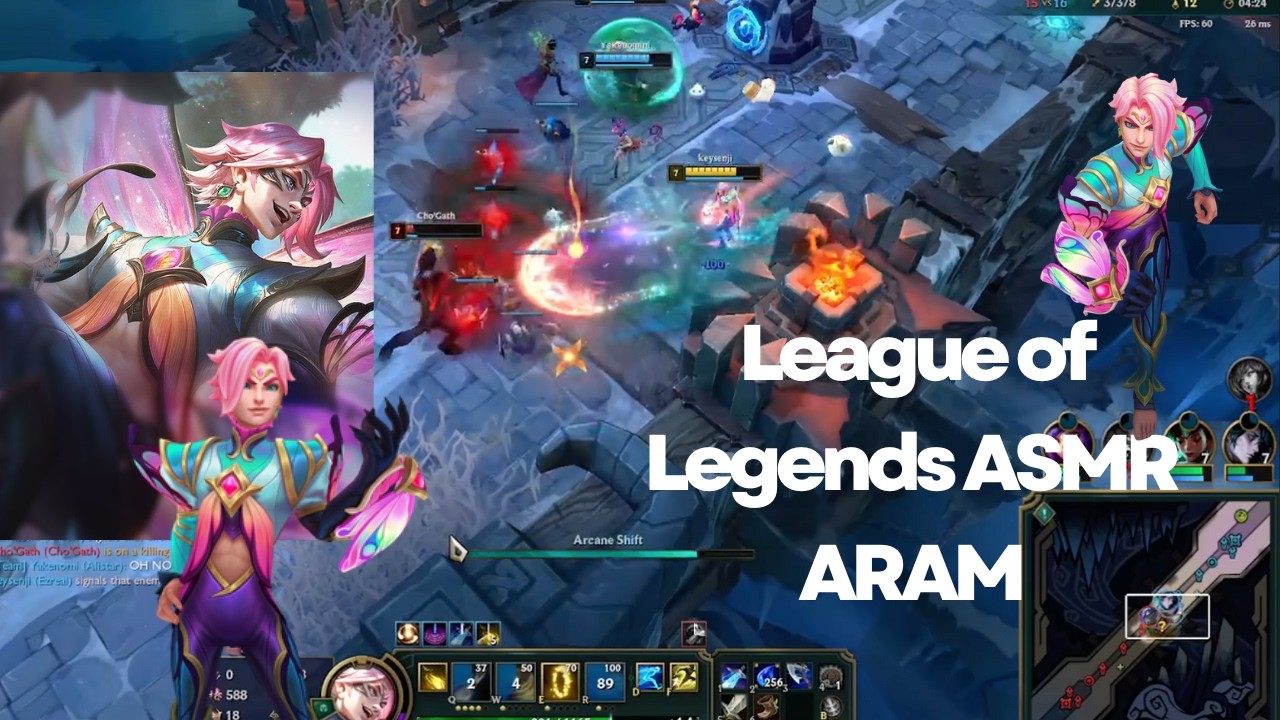 ASMR  playing League of Legends and getting relaxed ARAM Soft Spoken Gameplay