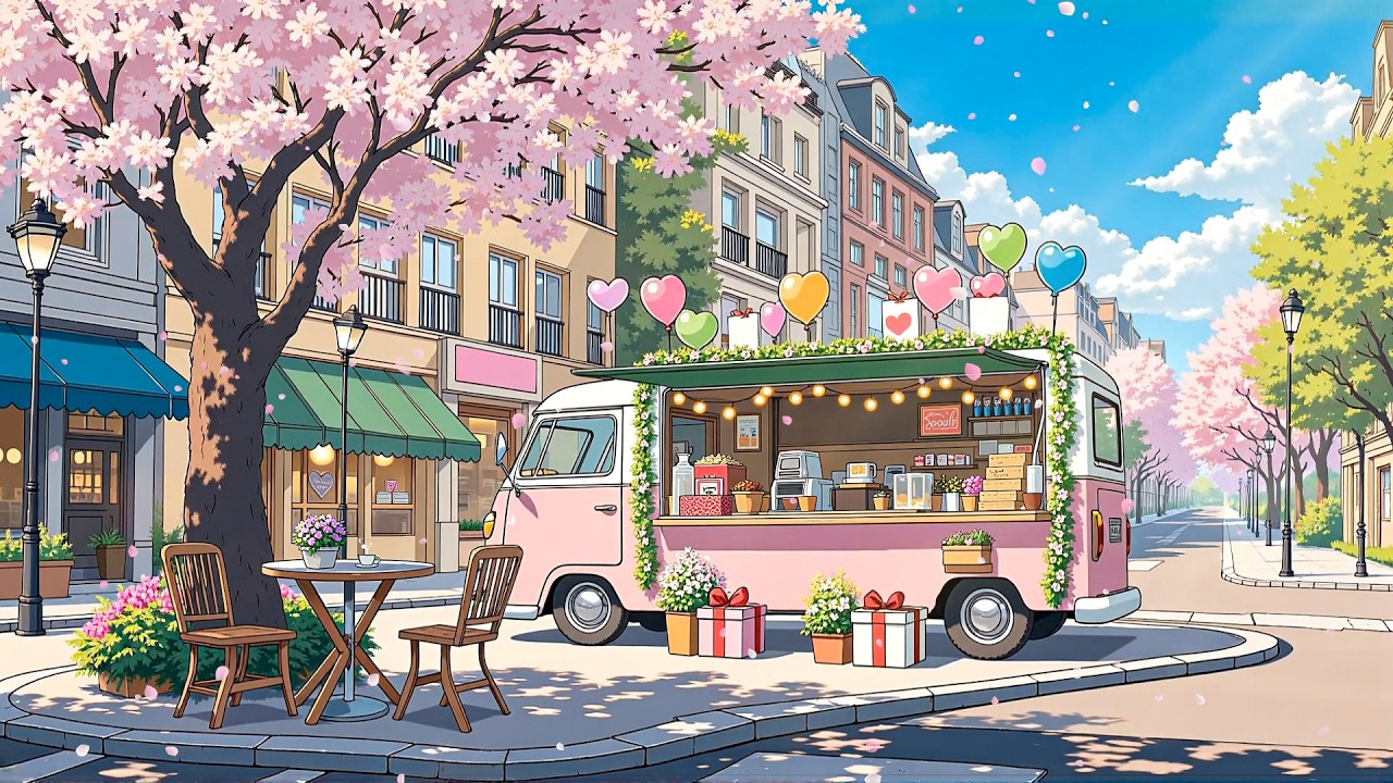 Blossom & Breathe 🌸 Valentine Coffee Corner 💝 Lofi Music to Relax & Unwind 🎵 Soft Chillhop