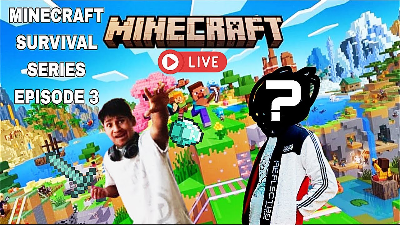 🔴 LIVE | Minecraft Survival Ep. 3 – Building My Base… But Someone Is Here?
