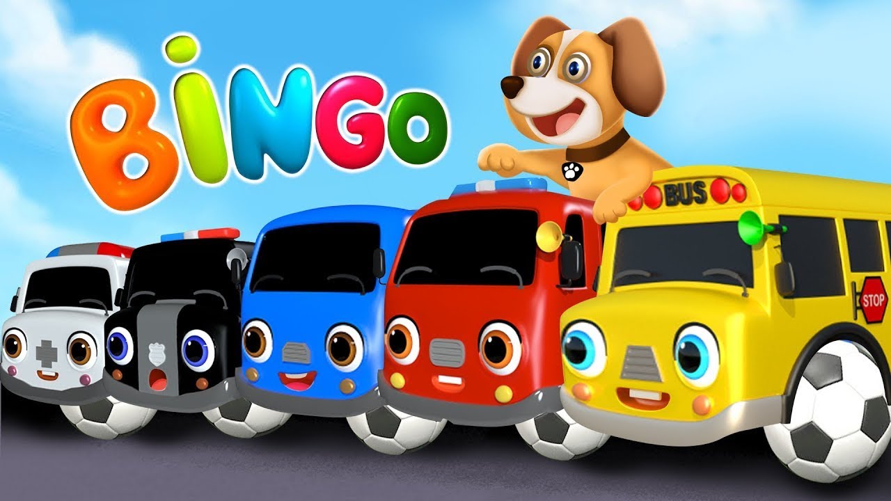 BINGO | Nursery Rhymes | Baby Song | Dog & 3D Car Kids Songs | Kiidszoneyt 