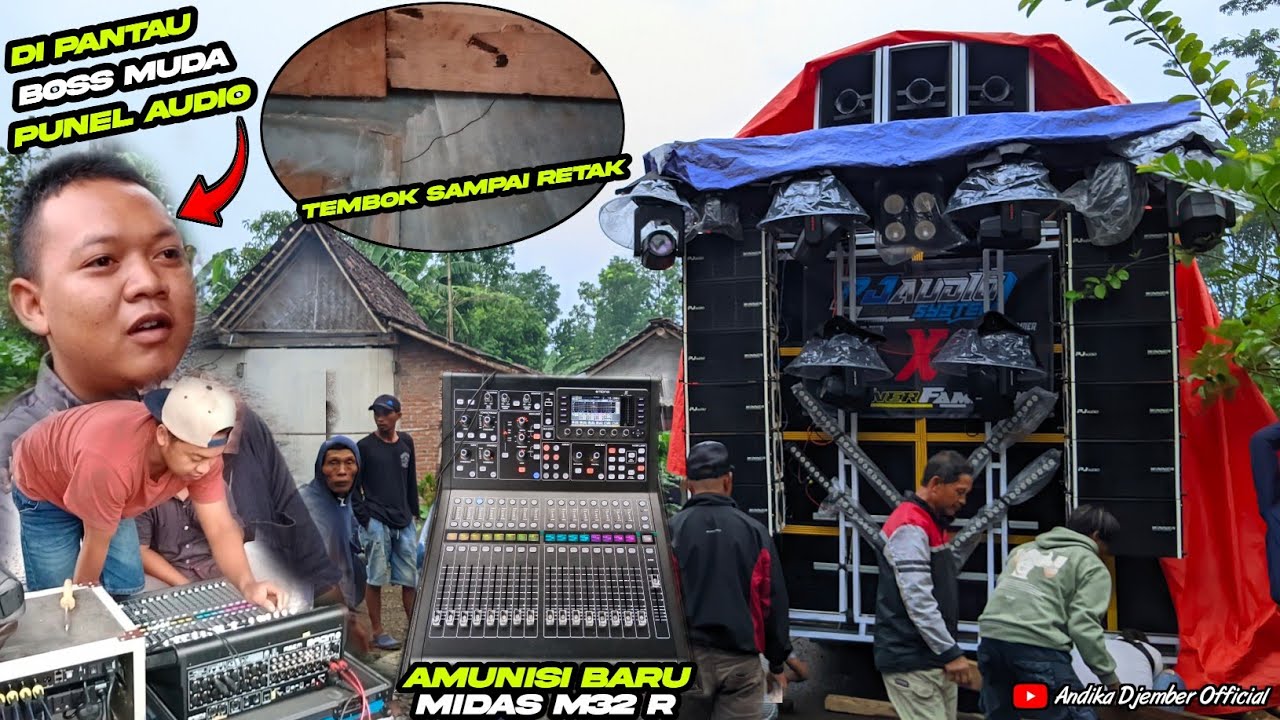 PJ AUDIO SUDAH DI LOKASI PENYEWA || SUARA MASIH BELUM DI SETTING MAXIMAL SUDAH MEMBUAT TEMBOK RETAK🔥