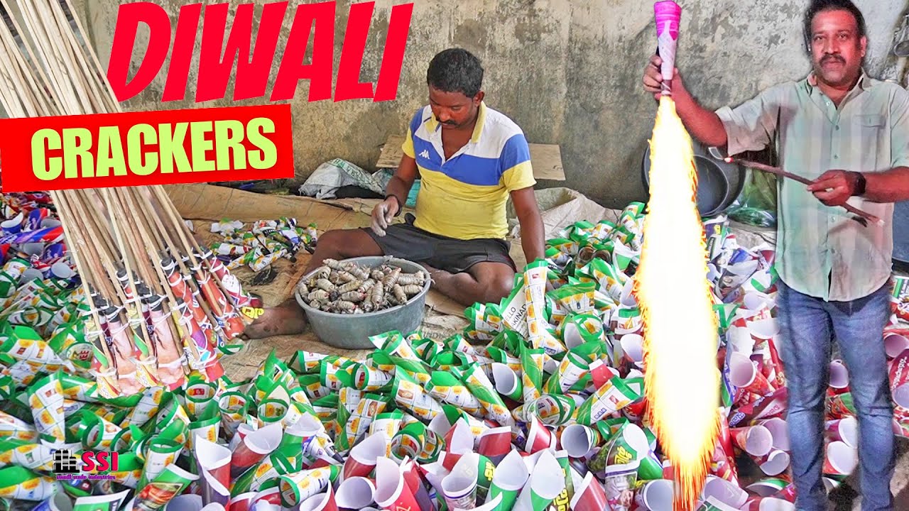 How to make DIWALI CRACKERS testing 2023 | Best ROCKET Crackers preparation | Small Scale Industries