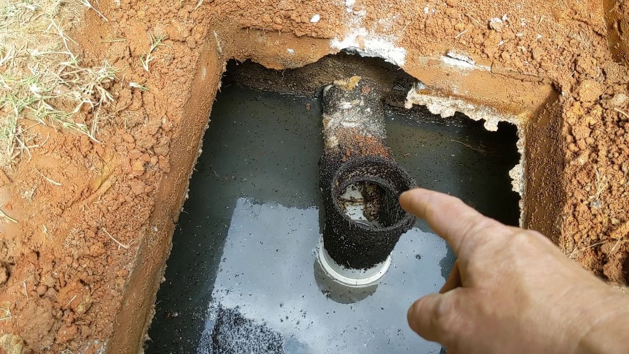 Doing a septic system inspection!