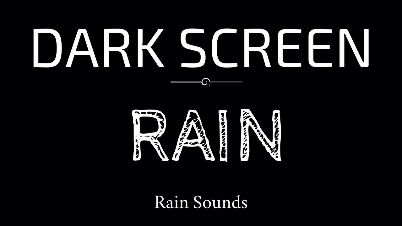 Rain Sounds for Sleeping Dark Screen   SLEEP & RELAXATION   Black Screen Ep 99