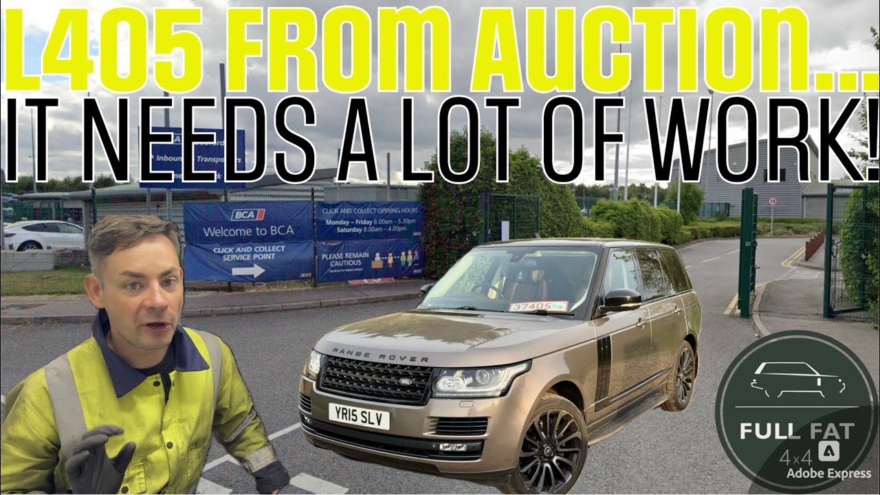 I bought a 4.4 SDV8 L405 Range Rover from auction - and it needs a lot of work!