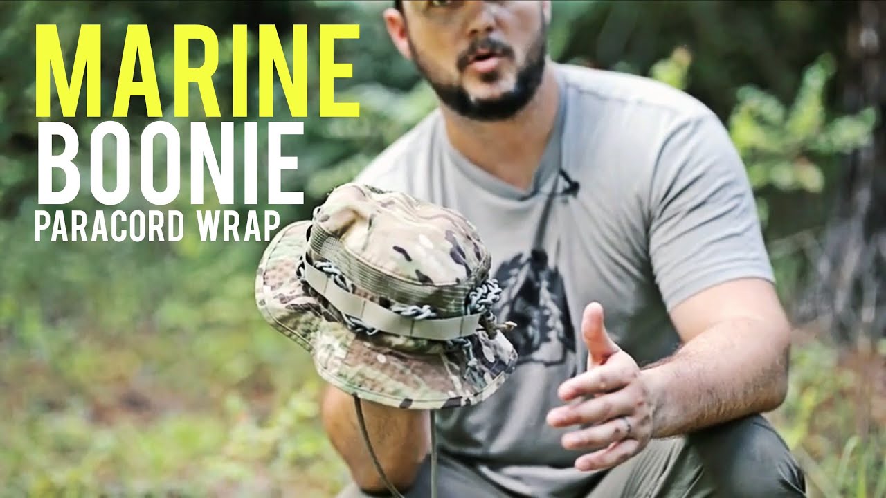 Paracord Wrap Your Boonie Cap like a MARINE