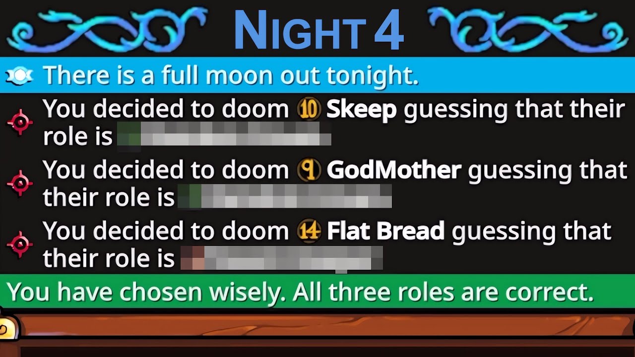 this guess had to be perfect.