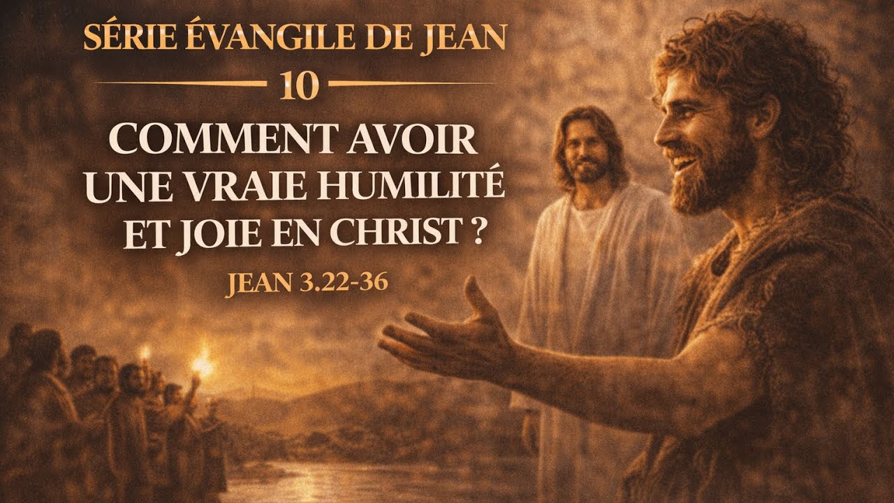 10. Comment avoir une vrai humilité et joie en Christ ? | Jean 3.22-36| Michel Gabarri 