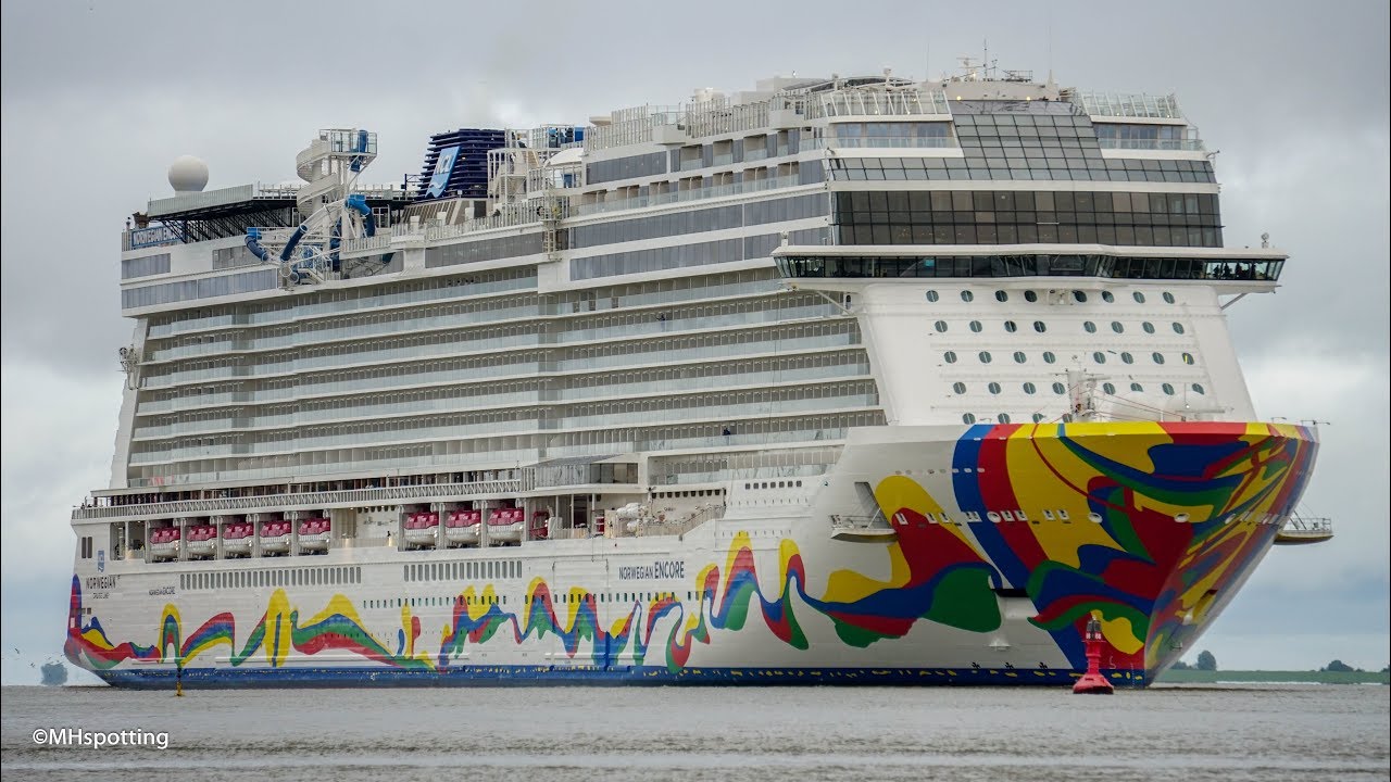 NORWEGIAN ENCORE | amazing first sailing after spectacular Ems conveyance | 4K