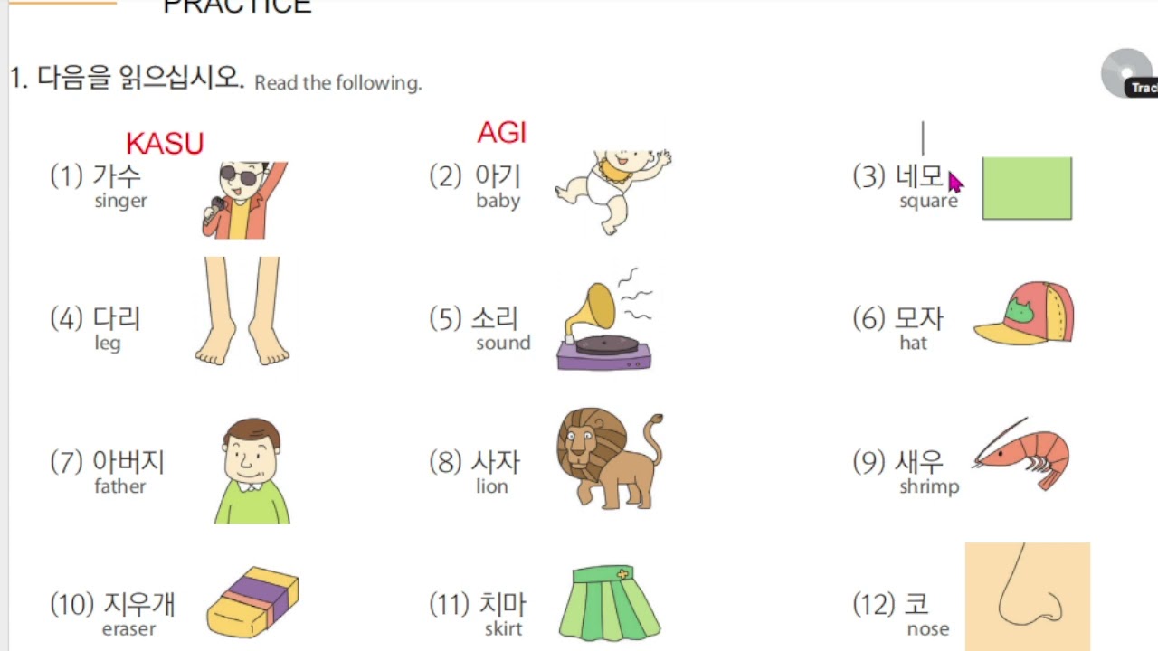 READING PRACTICE IN KOREAN (EPS TOPIK CHAPTER 2) MASTER HANGEUL, THE KOREAN ALPHABET II