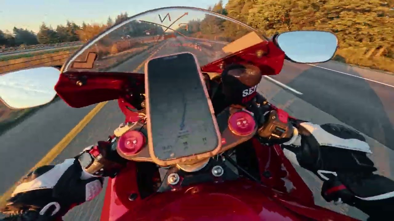 Riding a sport bike in 30 degrees!!!