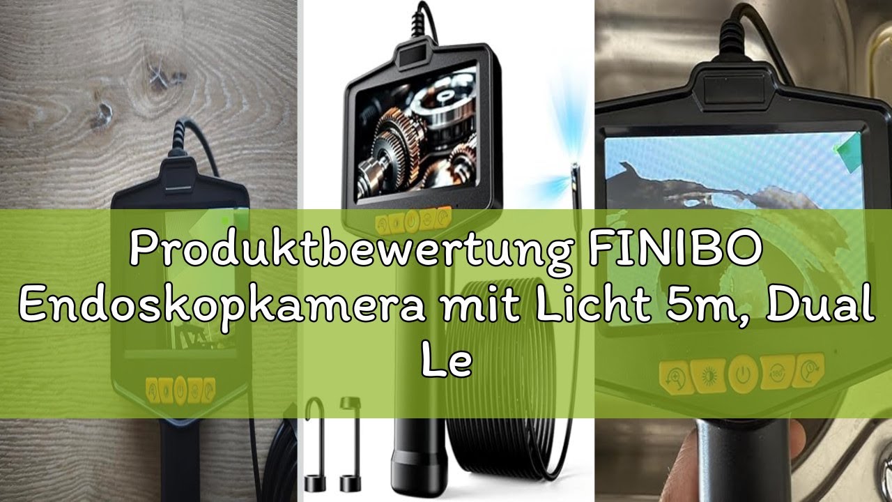 Produktbewertung FINIBO Endoskopkamera mit Licht 5m, Dual Lens Endoskop mit 4.3-Zoll-IPS- Bildschirm