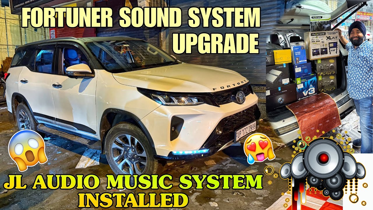 ₹4.5 lakh का Music System in Fortuner 💯✨ JL Audio Sound System upgrade ✨✅ Fortuner Modification ✅