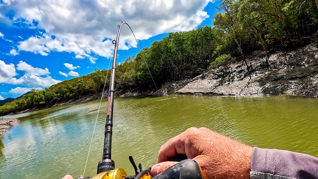 TRAPPED in a Creek FULL OF FISH…..