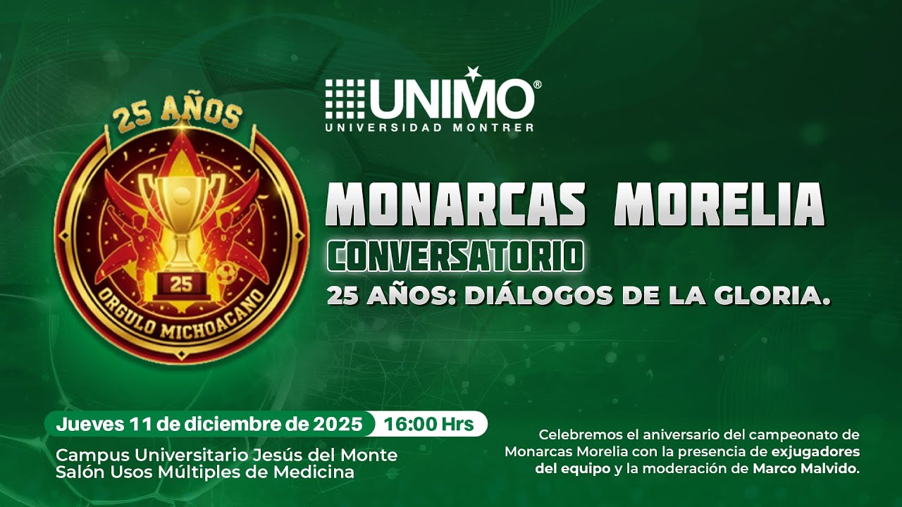 ¡Únete a la transmisión en vivo del conversatorio con Monarcas Morelia!