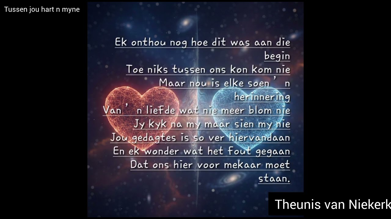 Tussen jou hart en myne - Theunis van Niekerk