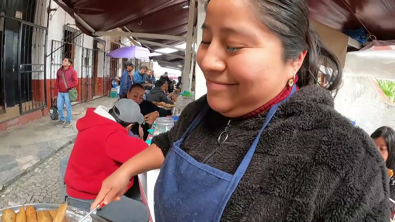 Cuetzalan, PUEBLA/El pasillo de la COMIDA ¡Delicioso!🌮🥩🍗