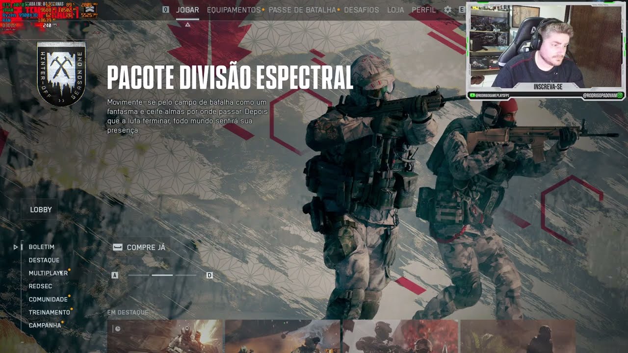 EU NUNCA VOU TE ABANDONAR - MULTIPLAYER  BATTLEFILD 6