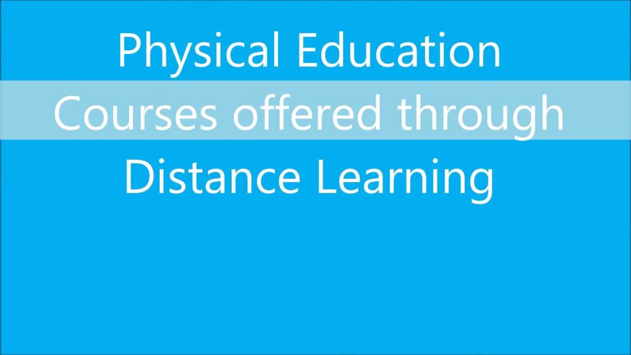Physical Education courses through distance education in India