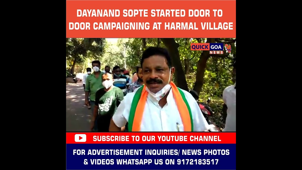 Dayanand Sopte started door to door campaigning at Harmal village