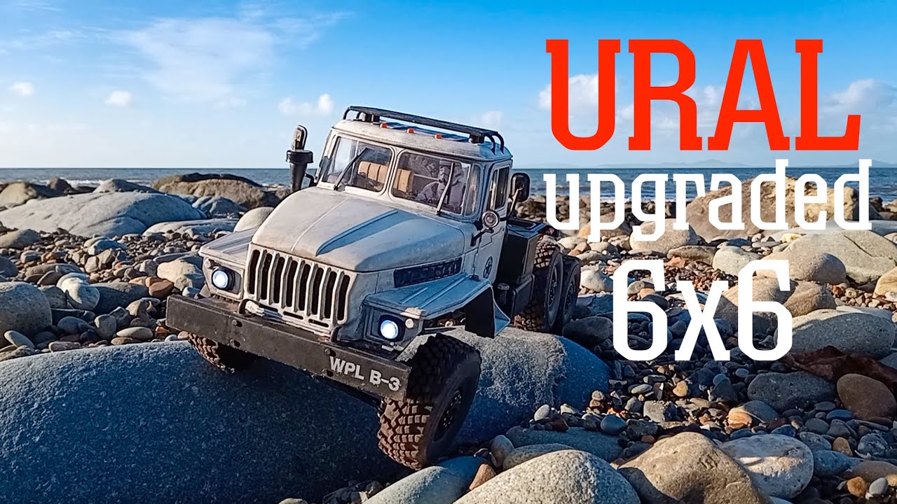 Russian Ural 6x6 Beach Invasion! | WPL B36 Scale RC Rock Crawler