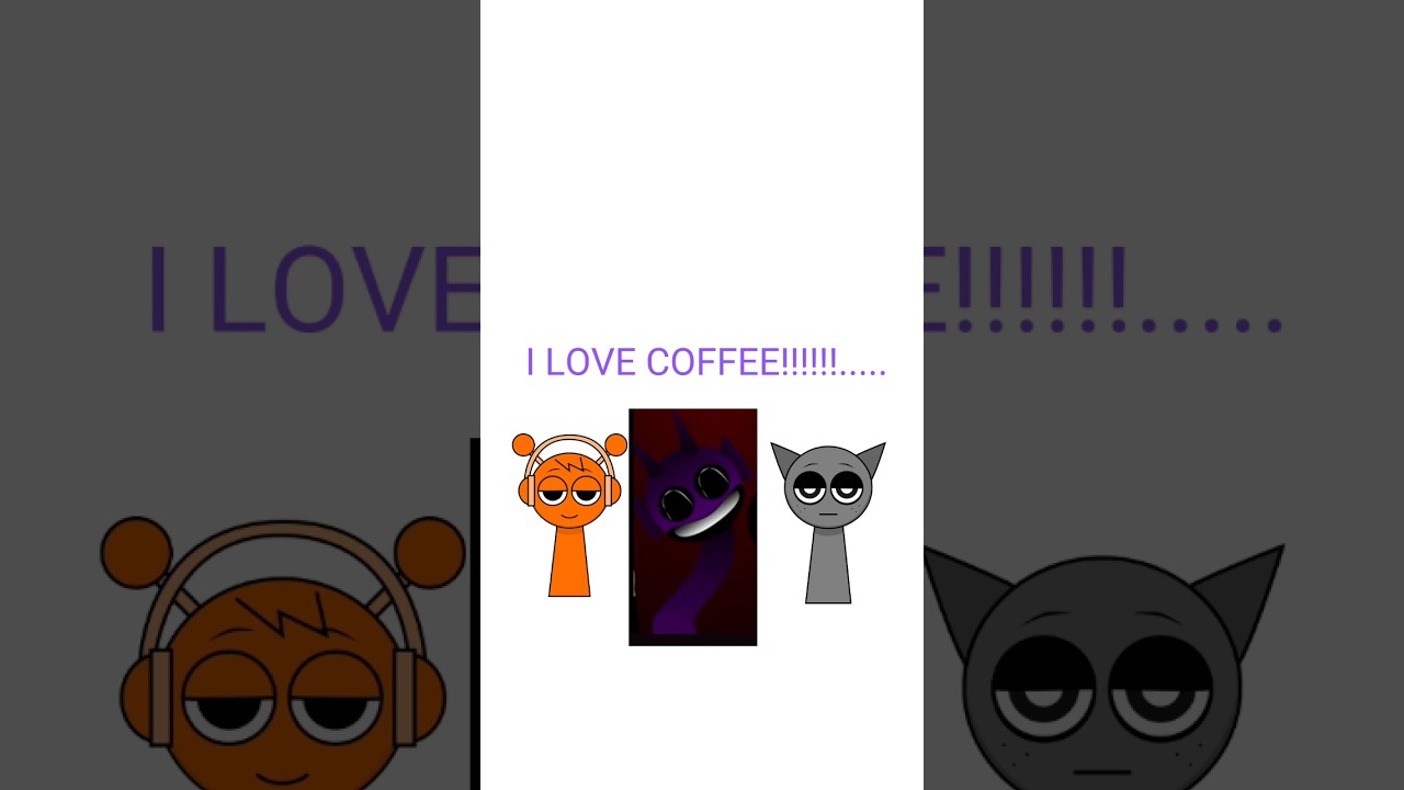 Durple loves coffee too much #sprunki #incrediboxsprunki #durple #Grey