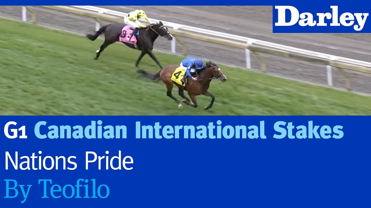 Nations Pride by Teofilo wins the G1 Canadian International Stakes at Woodbine