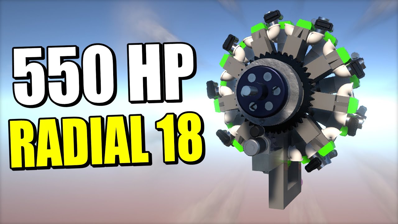 This 18 Cylinder Radial Piston Engine Packs Power Into a Small Space!