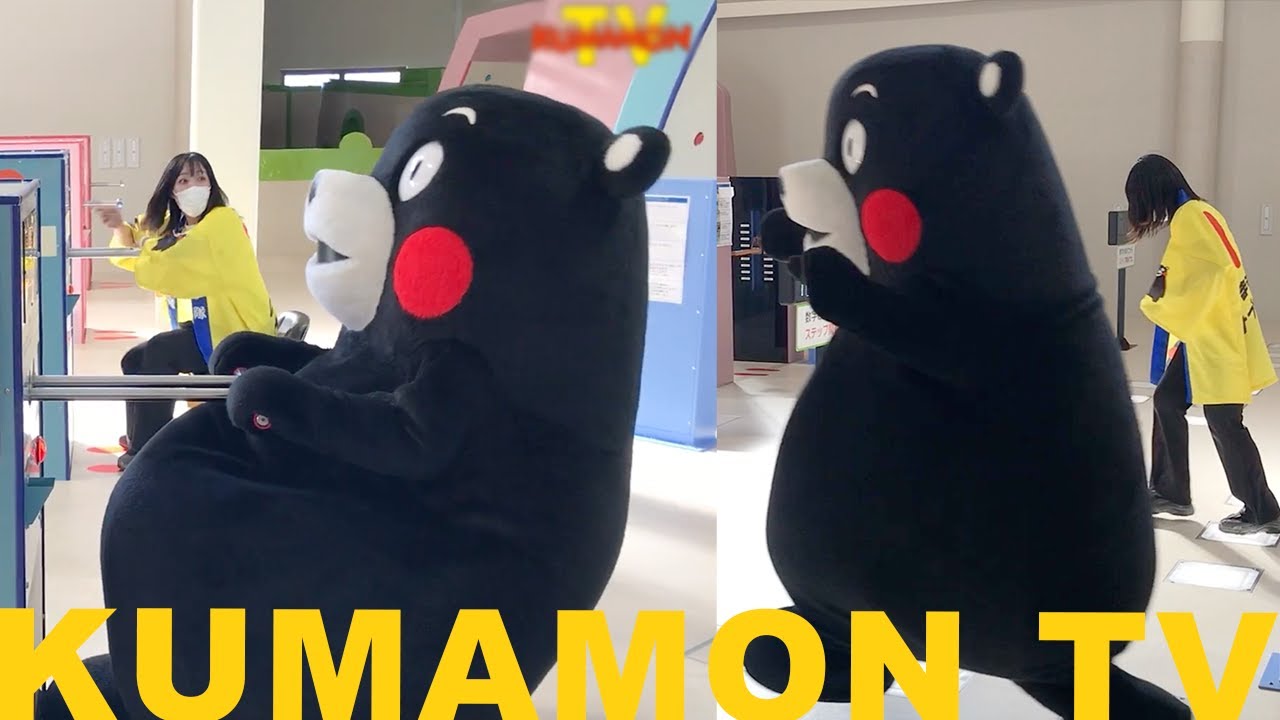 【Kumamon TV】Athletic skills challenge! Kumamon will not give up!