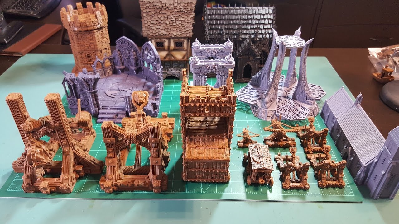 3d Printed:  Printable Scenery -  KickStarter Campaign Examples Video 1