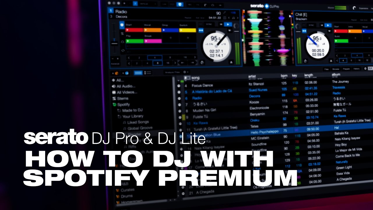 DJ with Spotify Premium in Serato DJ Pro & Lite