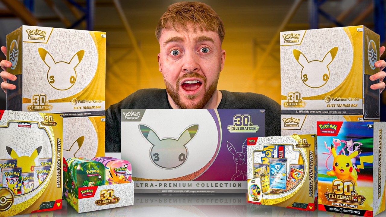 Я открыл ВСЕ товары к 30-летию Pok&eacute;mon! (БЕЗУМНЫЕ ВЫТЯНУТЫЕ КАРТЫ)