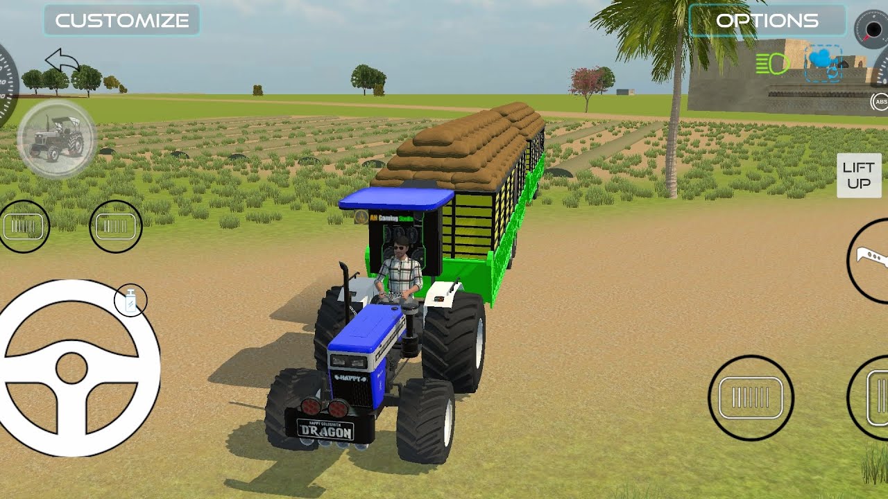 || SWARAJ 744 AND SIMULATOR FARMING GAME 
