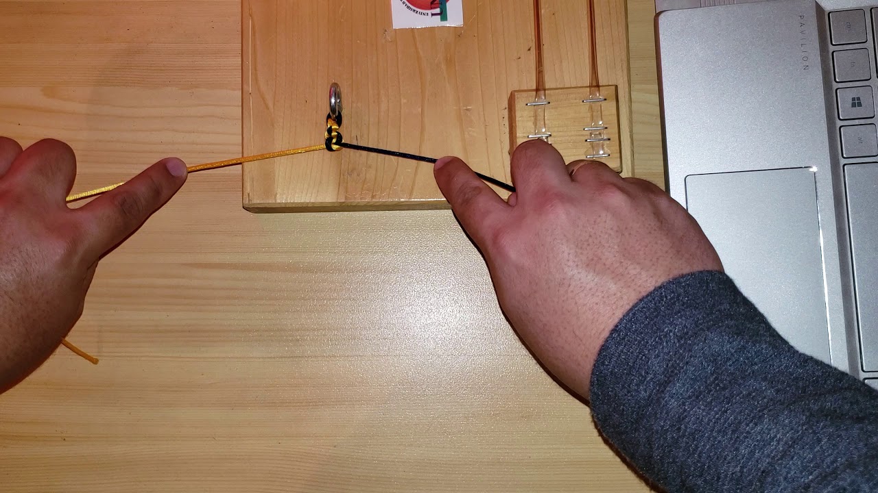 3. NUDO CUADRADO CON DEDO MEDIO