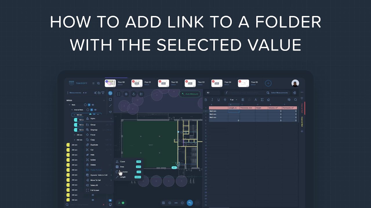 How to add link to a folder with the selected value