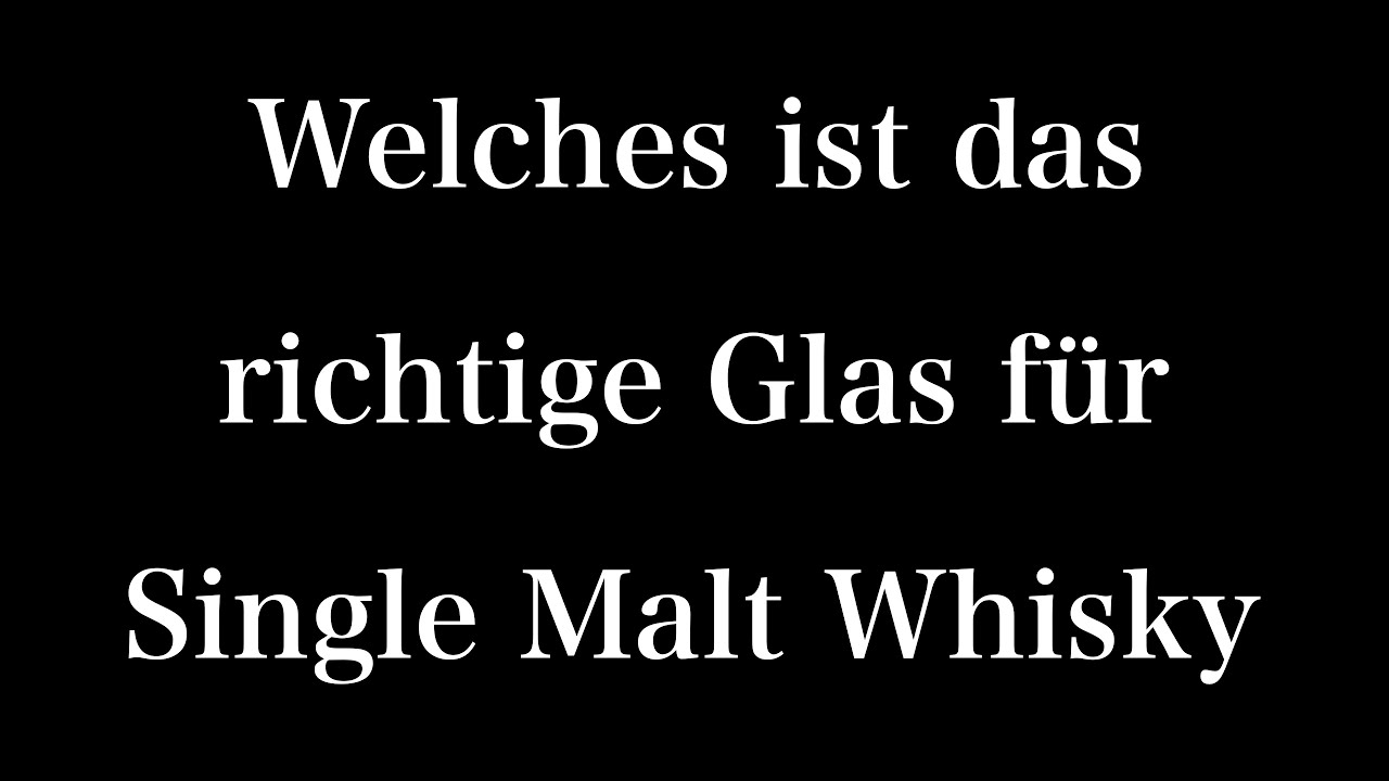 Top Whisky Gläser. Gibt es das richtige Glas?