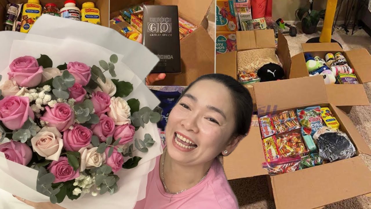 Khui 6 Thùng Quà Mang Từ Mỹ Về Cho Gia Đình Ở Việt Nam . Món Quà Bất Ngờ Làm Hú Hồn. 