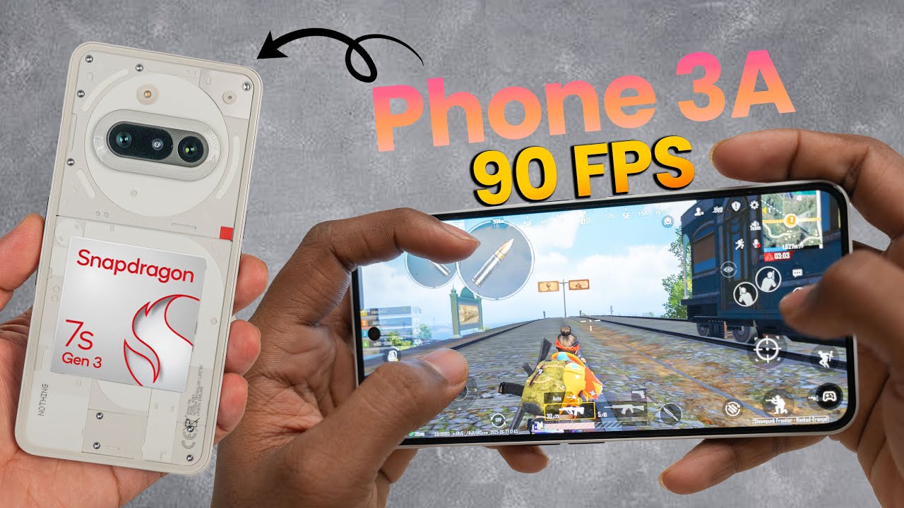 Nothing Phone 3A - 90FPS Gaming + Battery Drain + Heating Test 🔥🔥