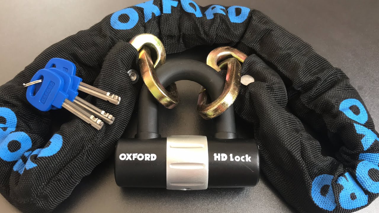 [599] Oxford HD Chain & Bike Lock Combo Picked (Model OF157)