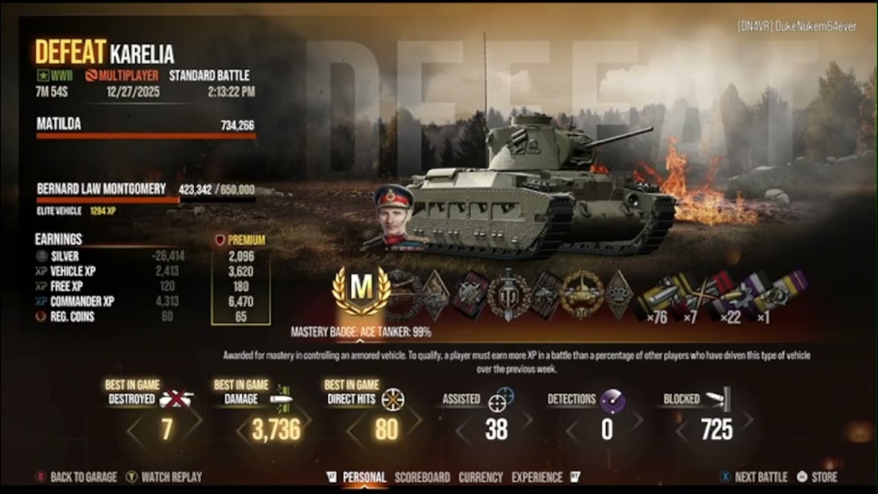 This is the GREATEST scoring I've ever seen in a Matilda! World of CHEATING Tanks CLASSIC SHORTY