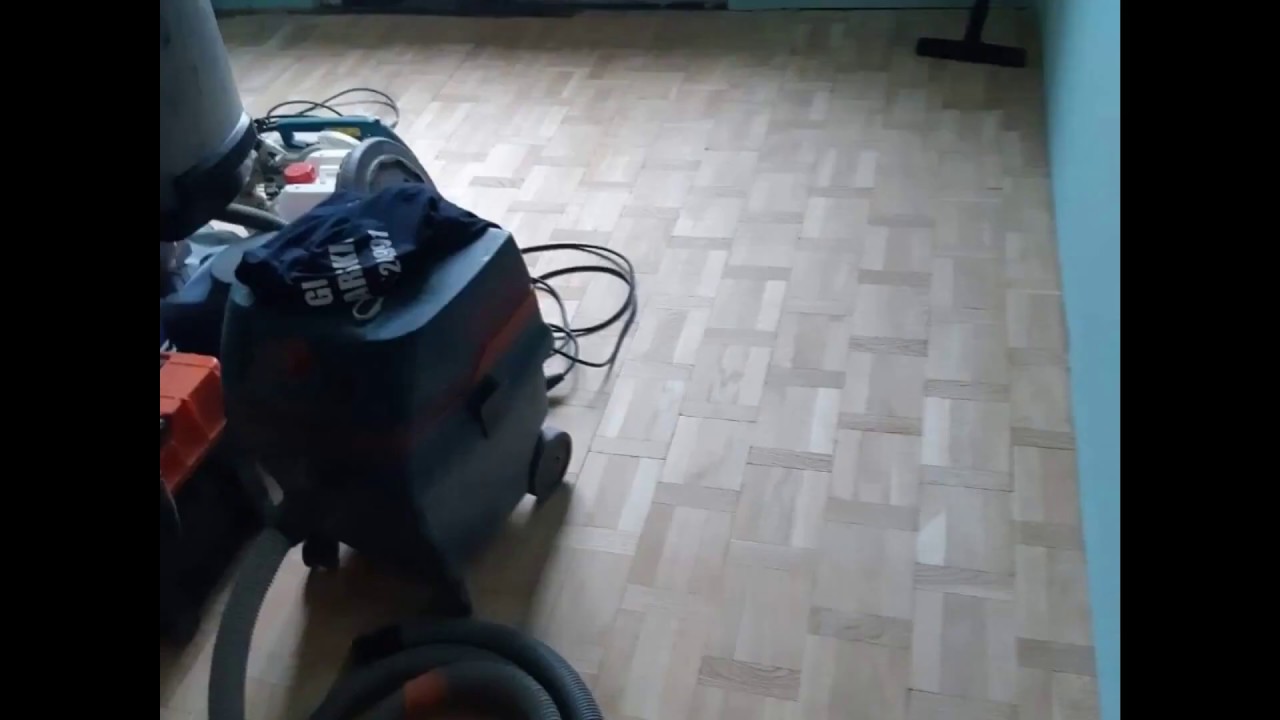 Cyklinowanie parkietu Przed i Po