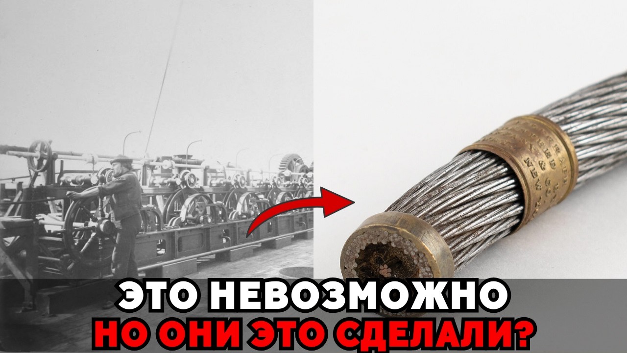 В 1858 ГОДУ ПРОЛОЖИЛИ КАБЕЛЬ ЧЕРЕЗ ОКЕАН? Это было НЕВОЗМОЖНО. Вот доказательства!