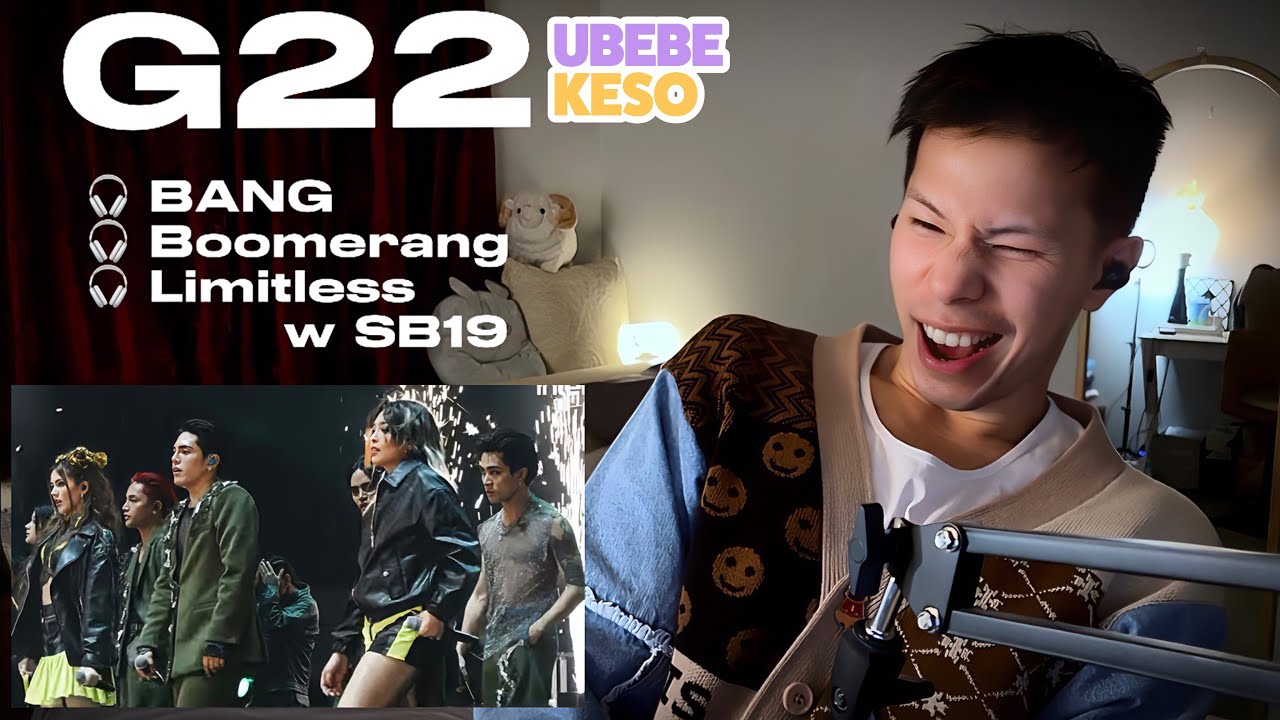 G22 First Time Reaction | Bang! | Boomerang | Limitless w SB19 | SHOTS FIRED #ubebekeso