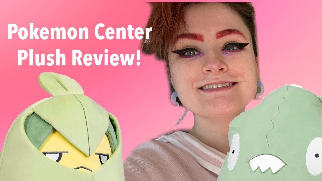 Pokemon Center Squishy Trubbish and Swadloon Plush Review! | Taechichu