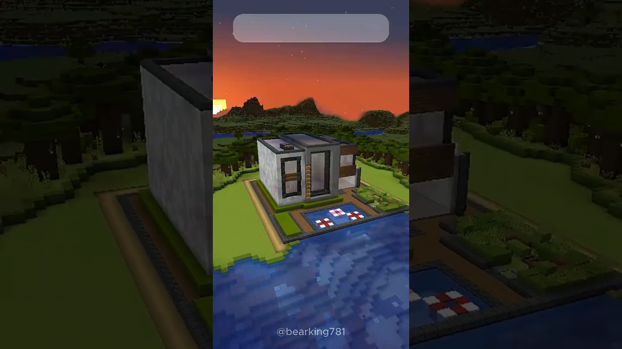 🏘️Modern Mansion Simple🏘️ #minecraft #mctutorial #homedesign #building #minecraftbuilding #easyhouse
